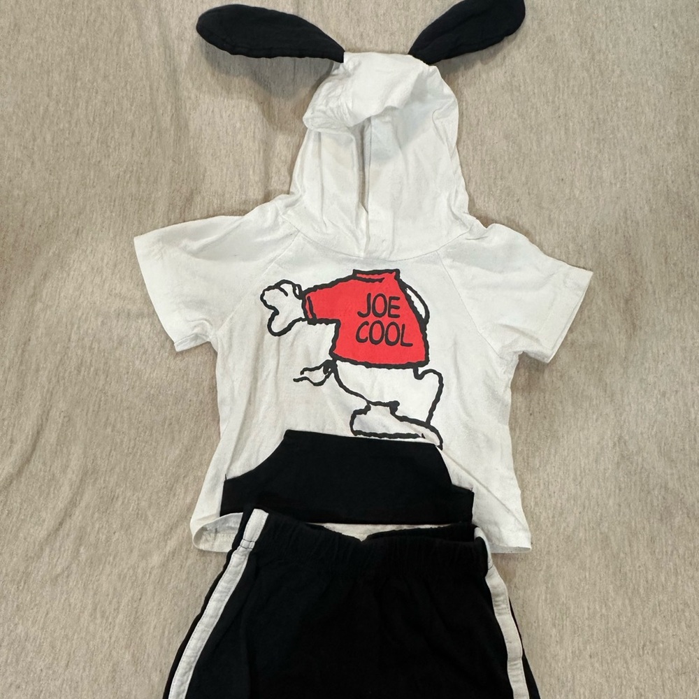Snoopy baby set 12m / 1 year hoodie has ears
